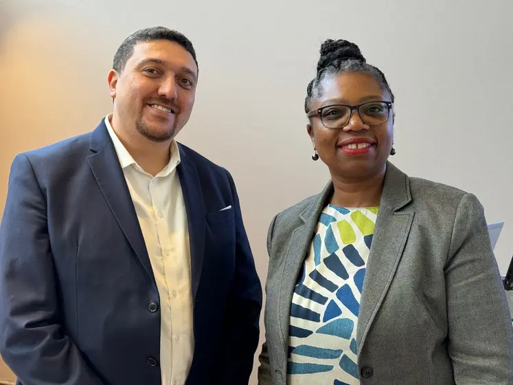 Youness Lemrabet, fondateur d’Everysens, et Pélagie Mepin-Koebel, directrice du bureau allemand d'Everysens.