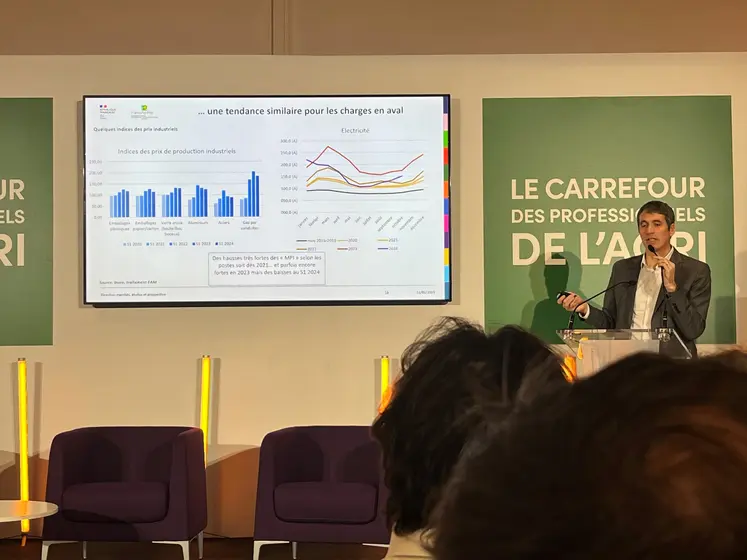 Pierre Claquin présente les résultats de l'OFPM au Salon international de l'agriculture 2025