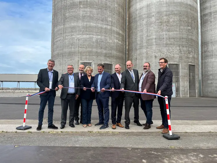 Inauguration du silo numéro 9 de Nord Céréales à Dunkerque par Laurent Bué le 26 septembre 2025