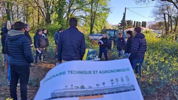 <em class="placeholder">Personnes débout dans un champ.</em>