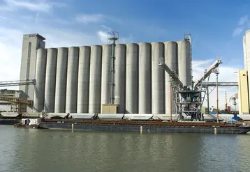 transport maritime de céréales, silo Sénalia à Rouen