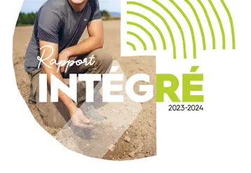 Page de couverture du rapport intégré 2023-2024 de la coopérative Eureden