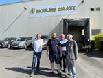 De gauche à droite : Michel Waast (Moulins Waast), Tristan Wecxsteen (boulanger, Les pains de Tristan), Thierry Hache (Grainoble) et Émile Waast (Moulins Waast)