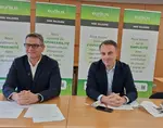 Photo des dirigeants d'Euralis : de gauche à droite, Christophe Congues, président d’Euralis, et Thomas Chambolle, directeur général d’Euralis.