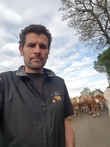 Géraud Valadier, en Gaec à 4 associés et 2 salariés © DR