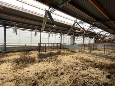 système de paillage suspendu et automatisé à al ferm du Trèfle