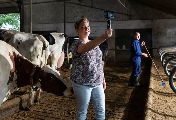 Heleen Lansink-Marissen, éleveuse de 85 laitières, aux Pays-Bas. © DR