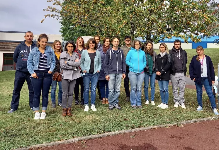 Un tiers des stagiaires de la formation Cap main-d’œuvre (ici, la promotion 2021) poursuivent leur carrière professionnelle dans l'élevage.