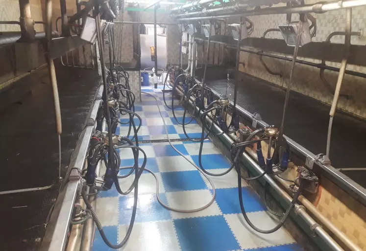 Salle de traite vide