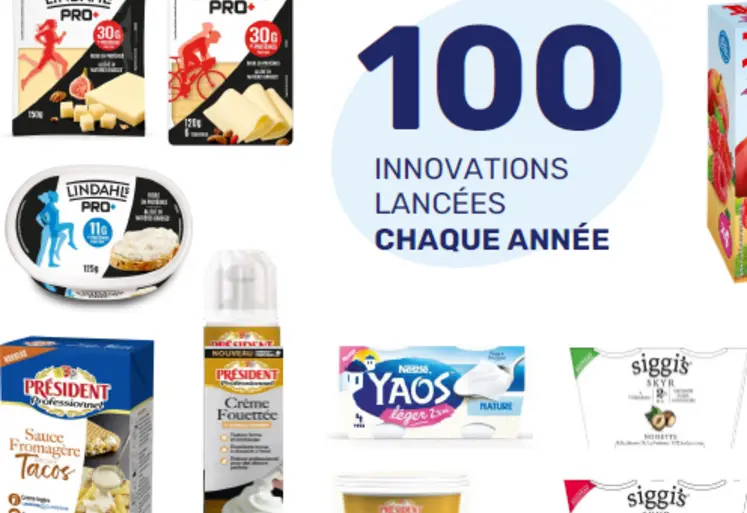 <em class="placeholder">quelques produits laitiers nouveaux à marque Lactalis</em>