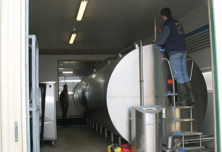 tank à lait en élevage