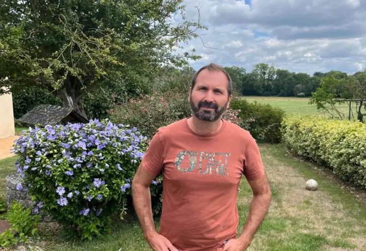 David Hay, éleveur en Mayenne et président de la Coopérative Lait Bio du Maine