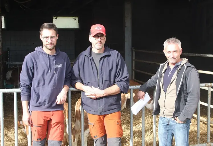 <em class="placeholder">Paul Labessière du Gaec Valadier et Maxime Ginestet, éleveurs dans l'Aveyron.</em>