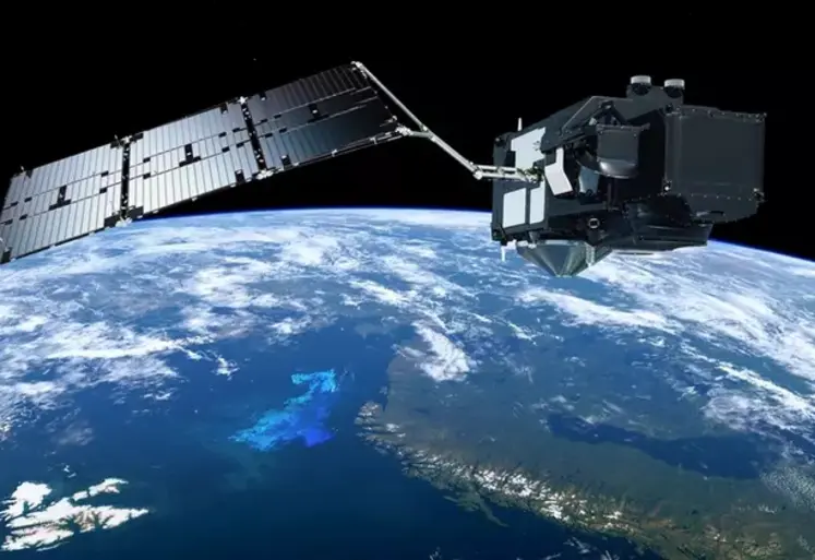 <em class="placeholder">Satellite au-dessus de la terre </em>