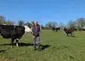 <em class="placeholder">Ludovic André avec ses vaches au pâturage</em>