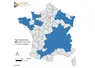 Carte de France des départements ayant détecté la présence du virus Shamonda-Europe par RT-PCR au 15 septembre 2026.
