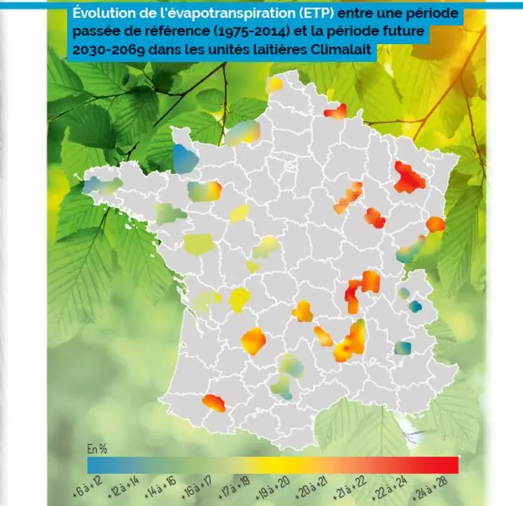 carte évapotranspiration future