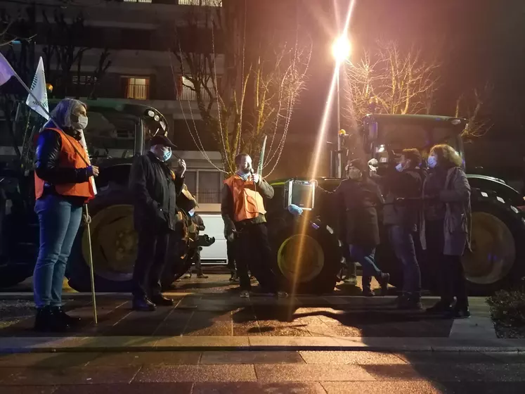 Manifestation FDSEA Aveyron décembre 2020