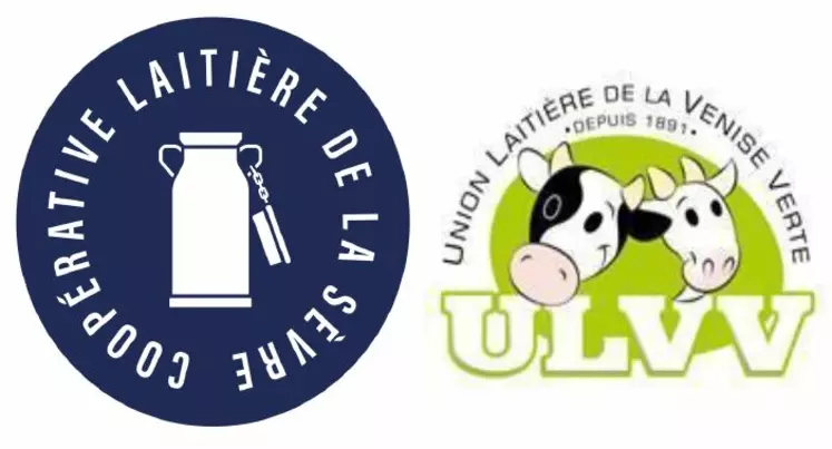 logo de la coopérative laitière de la Sèvre et de l'Union laitière de la Venise verte