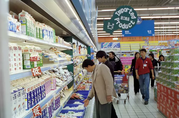 Les importations de laits infantiles et de laits liquides ont augmenté de 20 % par rapport à 2014.