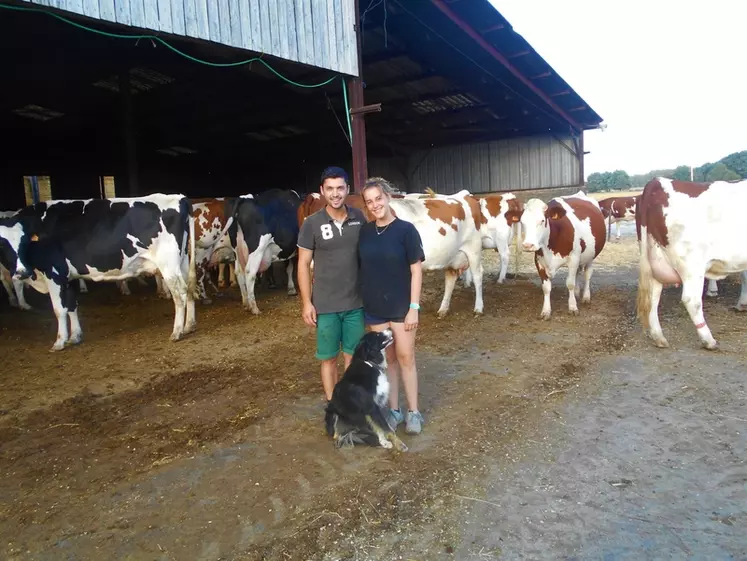 Corentin Dupont a découvert la ferme où il va s’installer en Touraine grâce à une vidéo vue sur les réseaux, présentant un couple d’éleveurs à la recherche d’un repreneur. © DR