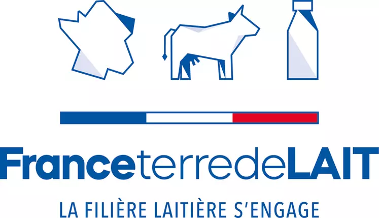 France Terre de Lait est la signature qui garantit pour chaque litre de lait et chaque produit laitier français : son origine France, son haut standard de qualité et le savoir-faire de chaque acteur de la filière laitière française.  © Cniel