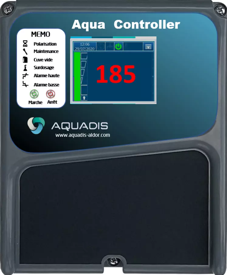 L'Aqua Controller, système de mesure de Aquadis Aldor. 