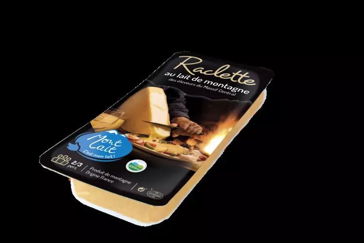 La raclette Montlait a été lancée à l'automne 2019, après le beurre et le lait UHT. 