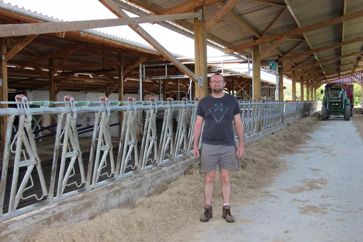 Johan Delahaye. « C’est un bâtiment performant et confortable pour les vaches et pour nous, qui fonctionne très bien été comme hiver. »