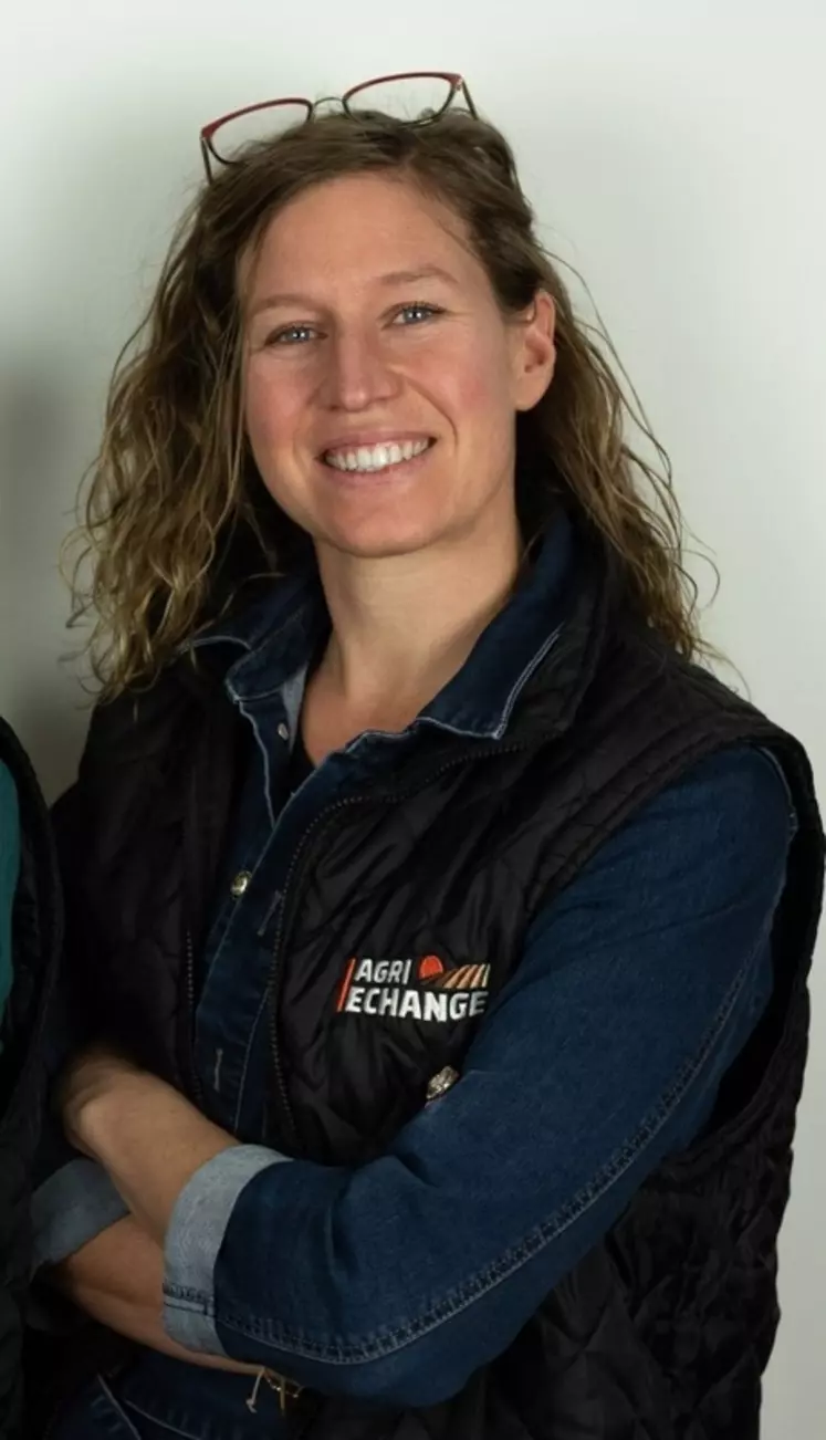 Manue Meot, responsable développement. "Agri-échange repose sur les capacités de chacun en temps, en matériel, en technique;"