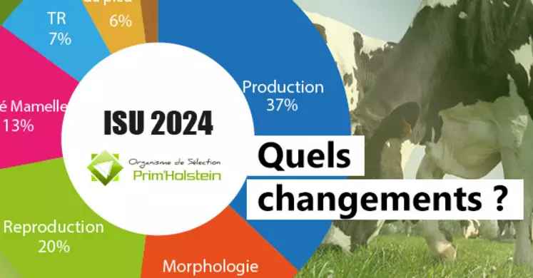 Quels changements de l'ISU prim Holstein ? 
