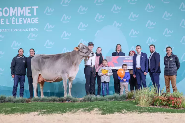 Loana (Nescardo x Zaster), copropriété Coulagnet/Perrin, en Lozère,  a remporté les titres de grande championne et championne adulte brune du Sommet de l'élevage 2024. 