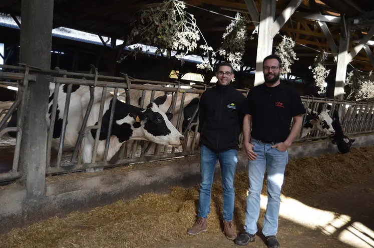 <em class="placeholder">Tous les mois, le technicien détaille aux trois associés, ici Alexandre Chevillon à droite, les principaux indicateurs technico-économiques, dont la marge sur coût ...</em>