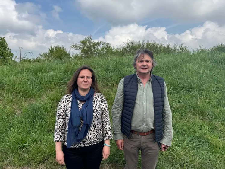 <em class="placeholder">Maud Cloarec et Yves Sauvaget, vice-présidents de Biolait. </em>