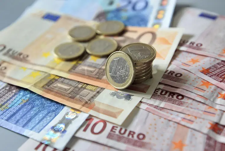<em class="placeholder">Argent de la zone Euro. Pièces et billets de 10 20 et 50 euros. Monnaie d'échange dans l'Union européenne. Paiement en euros. Europe monnétaire.</em>