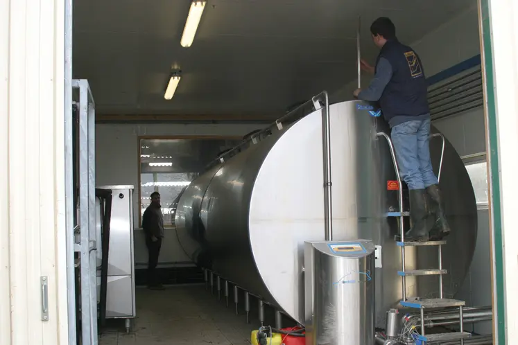 tank à lait en élevage
