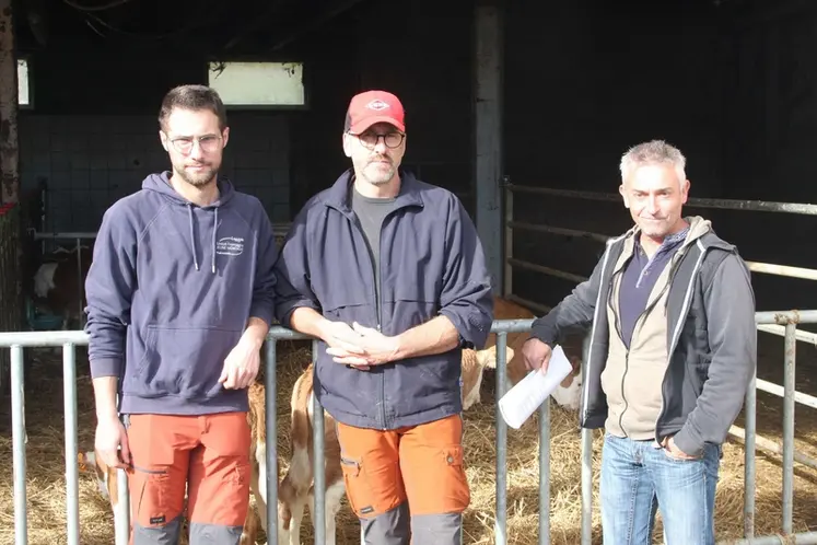 <em class="placeholder">Paul Labessière du Gaec Valadier et Maxime Ginestet, éleveurs dans l'Aveyron.</em>
