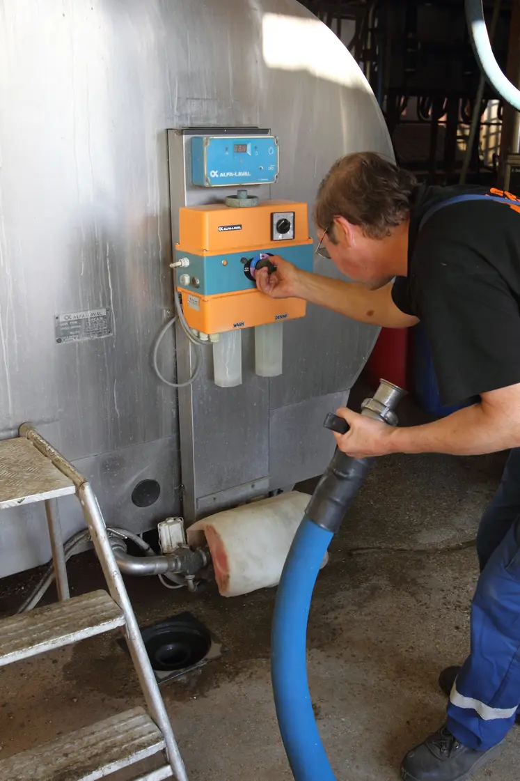 collecte de lait à la ferme