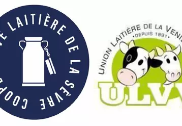 logo de la coopérative laitière de la Sèvre et de l'Union laitière de la Venise verte
