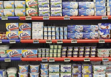 produits laitiers ultrafrais supermarché