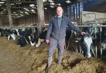 Vincent Verschuere craint pour l'avenir de l'élevage de l'EARL. 