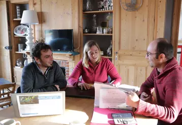 Ludovic Lavernot (à droite) avec Alexis Villeneuve et Caroline Morin Dumont, Littoral Normand. « J’espère que le CSP me permettra d’améliorer mes pratiques. »