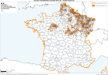 Carte de la zone régulée FCO 3 en date du 16 janvier 2025.