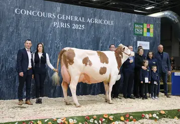 Championne et meilleure mamelle adulte : Pamela (Mauleon JB) du Gaec Millet Mickael et Caroline (39)