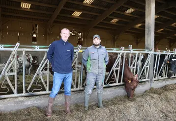<em class="placeholder">Benoît Le Gal et Antoine Le Morvan, éleveurs de vaches laitières en Ille-et-Vilaine</em>