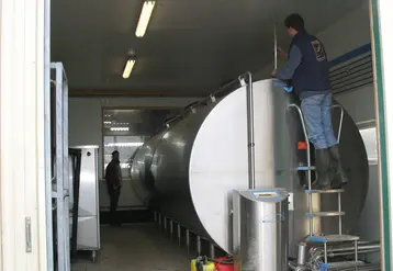 tank à lait en élevage