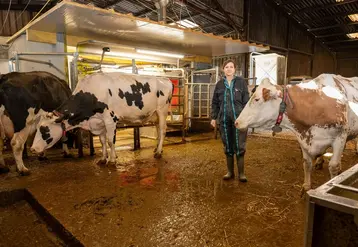 <em class="placeholder">Florence Hardouin, éleveuse. « Le robot a été mis en route le 9 décembre et nous allons pouvoir  engager sereinement les travaux de transformation de la salle de traite ...</em>