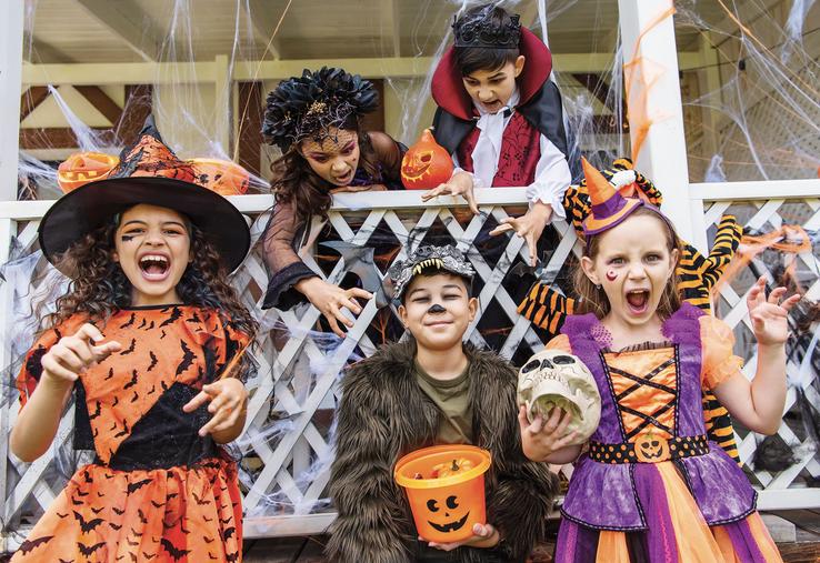 enfants déguisés pour Halloween