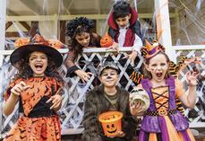 enfants déguisés pour Halloween