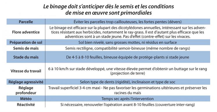 file-Le binage doit s’anticiper dès le semis et les conditions de mise en œuvre sont primordiales